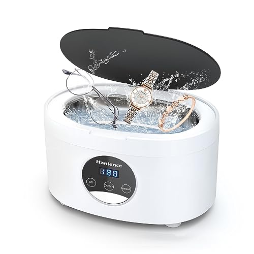 Ultrasonic Jewelry Cleaner – Powerful 600ml Capacity Ultrasonic Cleaner Machine for All Jewelry | Professional Cleaner for Rings, Diamond Rings, Watches, Retainers, Glasses, Eyeglasses & More