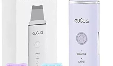 GUGUG Skin Scrubber Face Spatula, Skin Spatula Pore Cleaner Blackhead Remover Tools for Facial Deep Cleansing-4 Modes, Purple