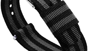 BARTON WATCH BANDS – Ballistic Nylon NATO® Style Straps – Choice of Color, Length & Width (18mm, 20mm, 22mm or 24mm)