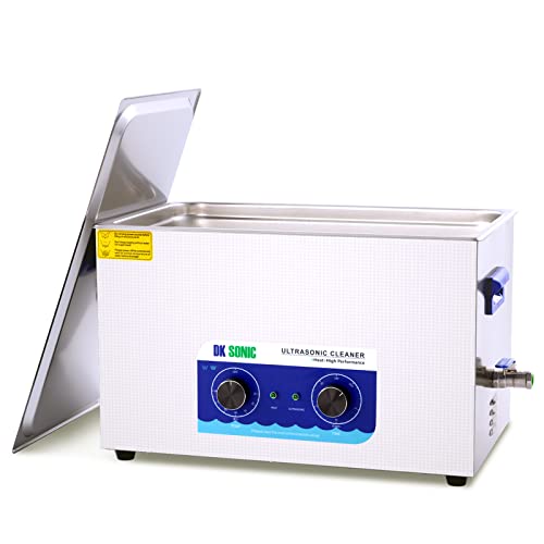 DK SONIC Ultrasonic Cleaner with Heater,Timer and Basket for Lab Tools, Metal Parts, Carburetor, Fuel Injector, Brass, Auto Parts, Engine Parts, etc (22L, 110V)