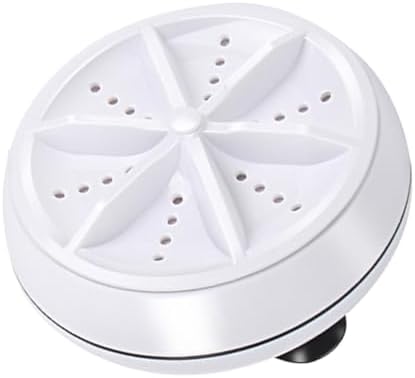 GLEAVI Portable Washer Rotate Scrubber Supplies Business Travel White Abs Ultrasonic Cleaner Machine