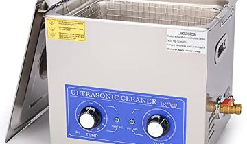Ultrasonic Cleaner, 304 Stainless Steel All-Purpose Ultrasonic Cleaner with Mechanic Control Panel of Heating and Timer for Laboratory 40kHz 110V, 10L